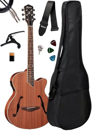 Violão Elétrico Hofma Hmf 240 Stnt + Capa E Acessórios