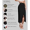 Hybrid & Company Women's Long Denim Skirt – Stretch Jean Skirt for Office and Casual Wear