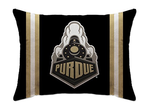 Pegasus Sports NCAA Microplush Bed Pillow, 20" x 26", Purdue Boilermakers