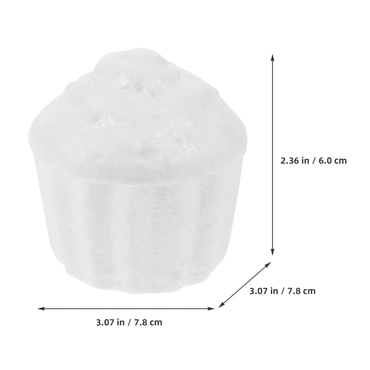 Moule à Gâteau en Mousse Blanche 7,8 Cm Lot de 6 Pièces Modèle de Gâteau Multifonction pour Décoration Pâtisserie de Mariage Réutilisable et Léger pour DIY