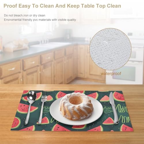 Sets de table imperméables pour repas en extérieur et fêtes de vacances - 5