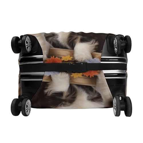 Cute Pet Dogs Luggage Cover Tsa Approved Suitcase Covers for Luggage Elastic Washable Suit Case Covers Anti-Scratch Travel Luggages Sleeve Suitcase Protector Fits 19-30 Inch Case(S) 6
