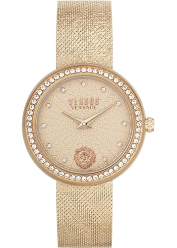 Versus Versace Reloj Analógico para Mujeres de Cuarzo con Correa en Acero aleado...