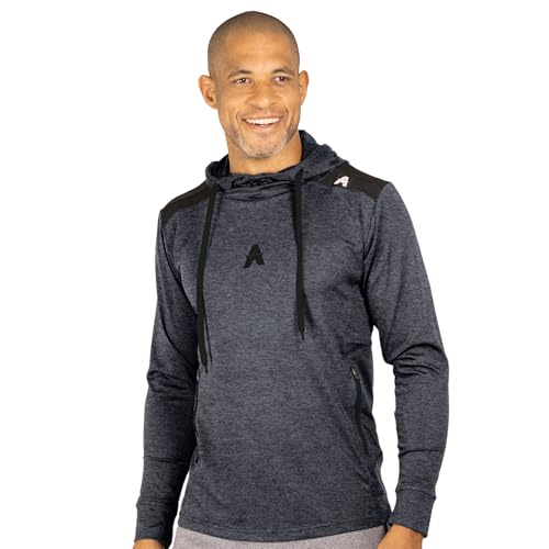 Anthem Athletics Hyperflex Gym Hoodie Men - Lightweight Workout Hoodie Black Men's Running Athletic Slim Fit