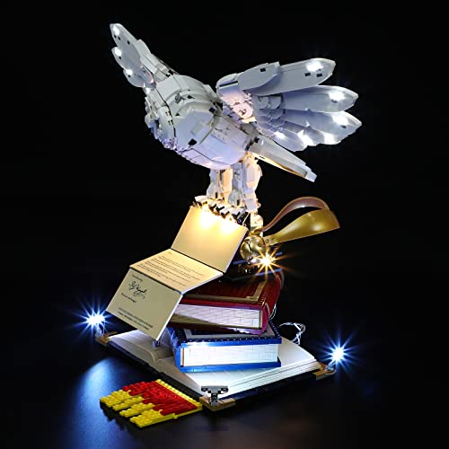 Image of LIGHTAILING Led Lighting Kit for Lego- 76391 Hogwarts Icons - Collectors' Edition Building Blocks Model:Remote-Control Version - LED Light Set Compatible with Lego Model(Not Include Lego Model)