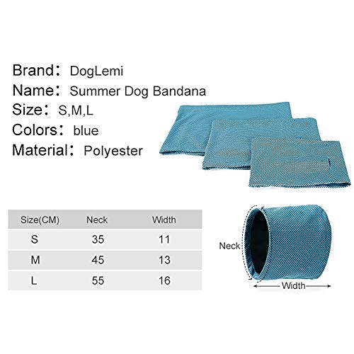 Festnight DogLemi Dog Pet Cooling Dog Collar Gelo De Refrigeração Bandanas Bandana De Gelo Toalha pa
