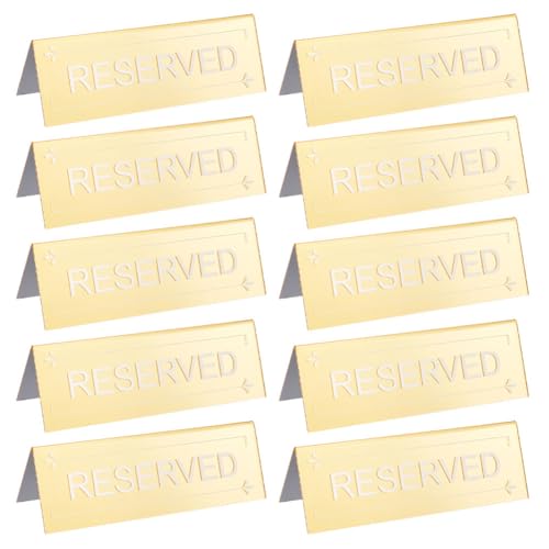 OLYCRAFT 10 carteles de mesa reservados de 15 x 5