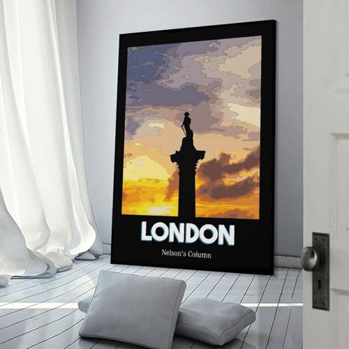 Trafalgar Square Tableau Sur Toile 60x90cm Décoration Salon