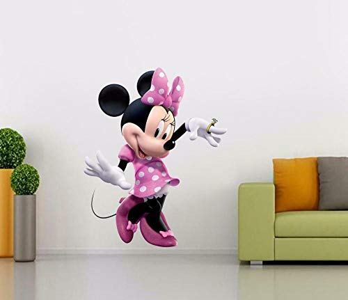 Pegatinas de pared Minnie Mouse Calcomanía Extraíble Gráfico Etiqueta de la Pared Mickey Club -60 * 100CM Cover