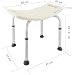 PrimeMatik - Taburete de ducha ergonómico regulable en altura para baño