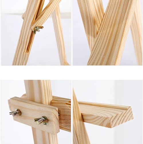 Robusto cavalletto regolabile in legno espositore portatile per pittura e schizzi Supporto da pavimento regolabile ideale per artisti a casa, studio e aula