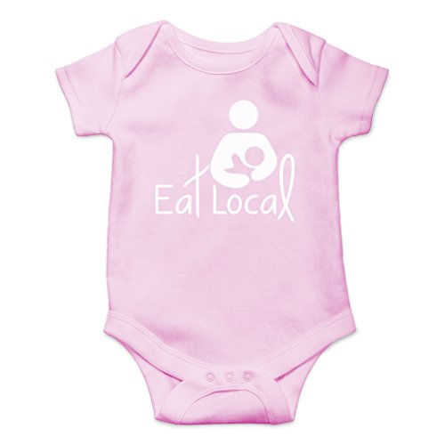 Image of AW Fashion's Eat Local- Breastfeeding Cute Novelty Funny Infant One-piece Baby Bodysuit