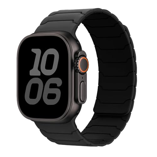Image of Printme Silicone Sport Magnetic Band Compatible with Apple Watch 42 mm 44 mm 45 mm 46 mm 49 mm, Adjustable Strap for iWatch Series SE Series 1-8, Ultra 2 /3