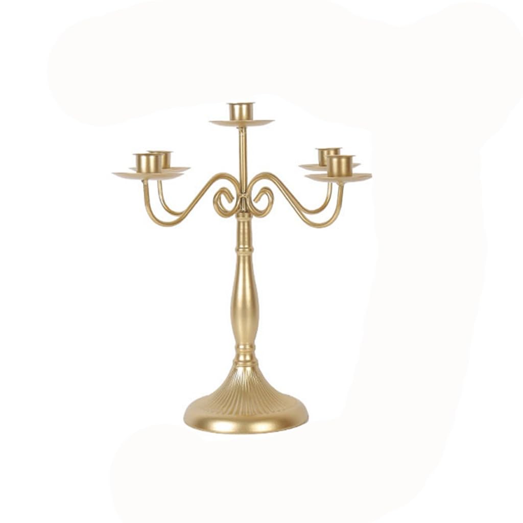 HTTGDGDH Retro Home And Living Room Decoration Candle Holders Wedding Candlestick Romantic Decoration,D-Five arms