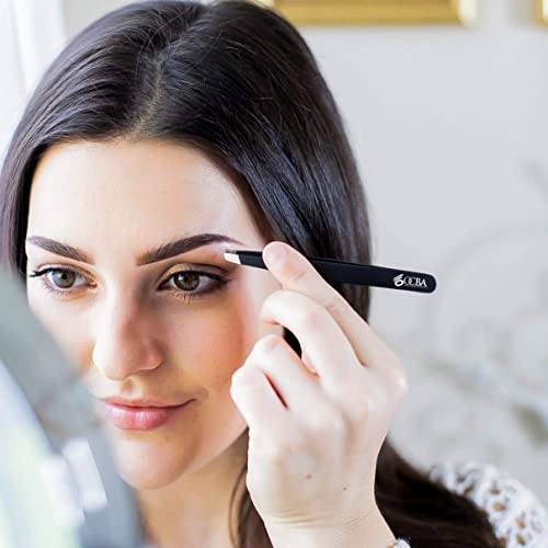 OCBA 4 teiliges Pinzette Set Präzisions-Pinzetten set aus Edelstahl Perfekte Präzision zum Augenbrauenzupfen Gesichtshaarentfernung Hochwertige Pinzette für Frauen und Männer - Image 7