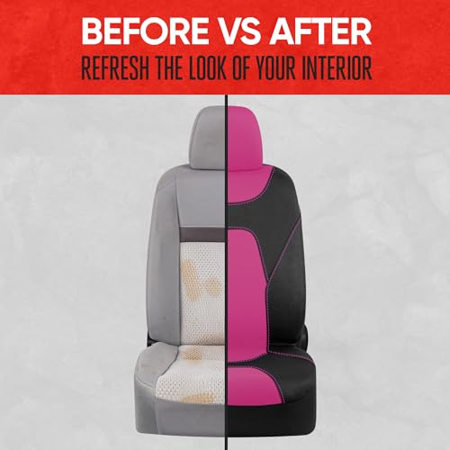 Image of Motor Trend AquaShield Waterproof Front Seat Covers, Pink Seat Covers for Cars - Neoprene Front Car Seats Cover, SUV Seat Covers Protector - Car Interior Cover for Auto, Trucks, & Dog Owners