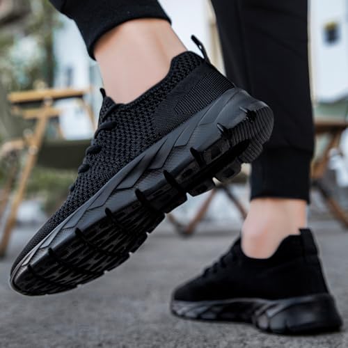 Image of Mens Running Shoes Walking Tennis Sneakers Slip on Gym Workout Athletic Lightweight Casual Sport Shoes
