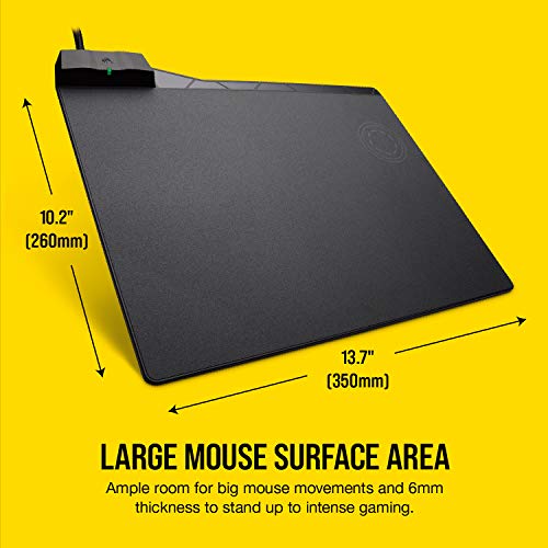 Corsair MM1000 Qi Wireless Charging Mouse Pad - Black - Image 2
