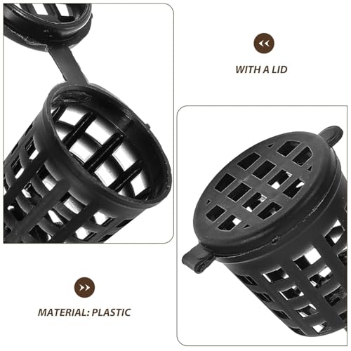 100 canastas de fertilizante para plantas con tapa, plásticas 2 cm miniatura 3