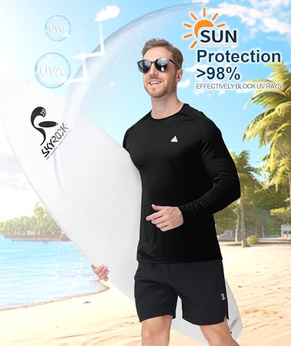 ZITY Mens UPF 50+ Sun Protection Shirts Long Sleeve Lightweight Rash Guard - image 3