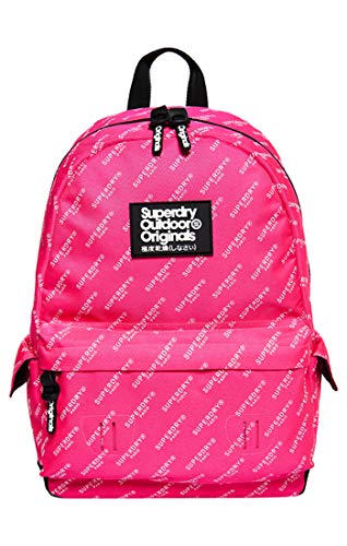 Superdry Print Edition Montana: Bolso tipo mochila para mujer  30 x 45 13 cm Rosa Size
