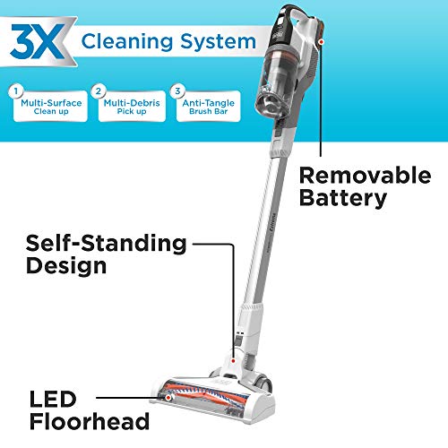 Image of beyond by BLACK+DECKER POWERSERIES Extreme 20V MAX Stick Vacuum, White (BSV2020WAPB) , Gray
