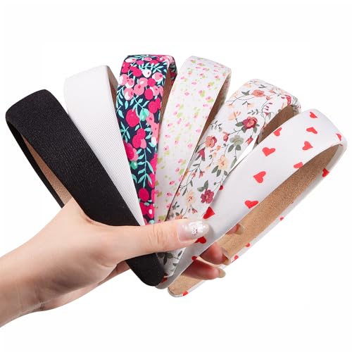 DiyJibb Headbands for Women, 6 Pack Thick Non-Slip Hair Bands