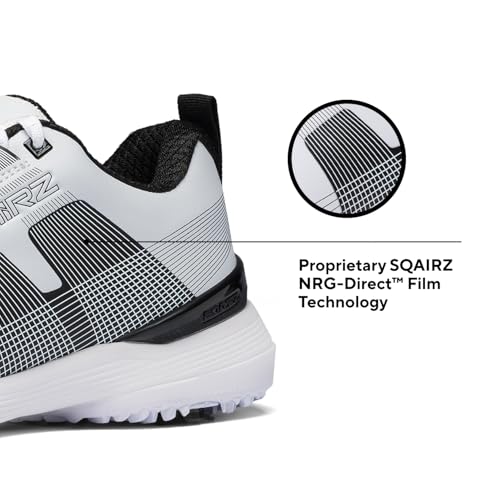 SQAIRZ Velo Men's Athletic Golf Shoes, New Golf Shoes, Designed for Balance & Performance, Replaceable Spikes, Waterproof, Golf Shoes Men with Spikes, Mens Golf Shoes, Golf Footwear4