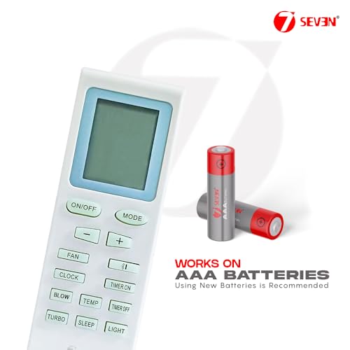 Image of 7SEVEN YB1FA Compatible Vertis Plus Air Conditioner remotes for Original Voltas AC Remote Control for 1 1.5 2 ton Split or Window ac - Match Exactly with Old Model 18A Remote for Better Performance