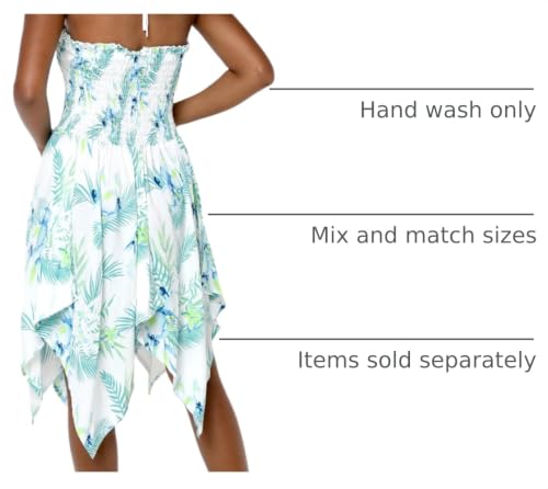 Image of Matchable Couple Hawaiian Luau Shirt or Fairy Dress in Orchid Breeze White