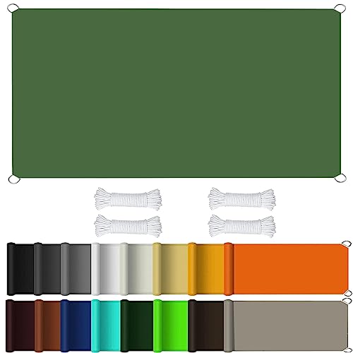 Voile d’ombrage en polyester imperméable avec corde de fixation