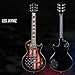 Leo Jaymz SC Series Electric Guitar – Mahogany Body, Laurel Fingerboard, Dual Humbuckers, Stainless Steel Frets, Tune-O-Matic Bridge, C Neck, 18:1 Tuners (US Flag)