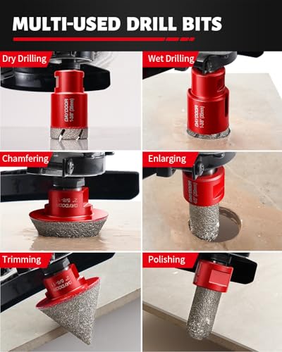 DAYDOOR 15-Piece Diamond Hole Saw Kit