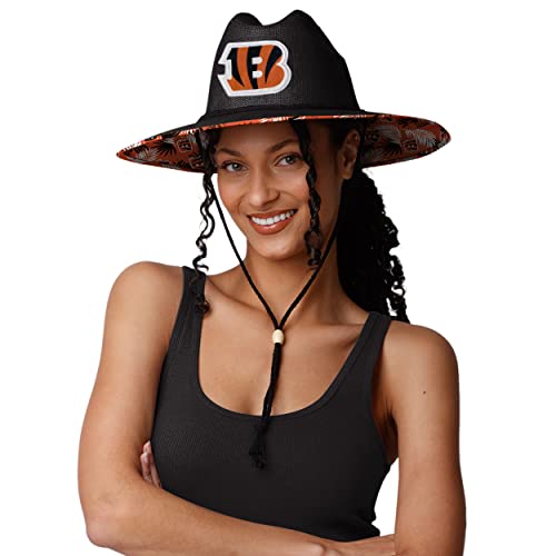 Image of FOCO Men's NCAA College Team Logo Floral Straw Sun Hat