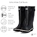 Jileon Extra Wide Calf Rain Boots - Ideal for Wide Feet, Ankles & Calves - Fit 16 to 23” Calves - Durable & Waterproof
