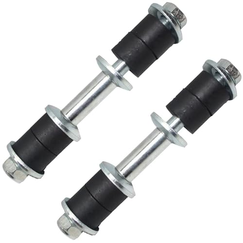 Image of Detroit Axle - 6pc Front Control Arms Sway Bars for 2000-2004 Nissan Xterra, 4 Upper and Lower Control Arms 2 Sway Bar End Links 2001 2002 2003 Xterra Replacement