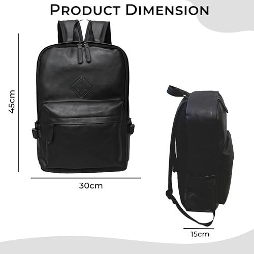 Image of Kraptick Multi-functional Backpack-Waterproof Laptop Backpack, Office Bag with PU Leather Design, Professional Bag for Laptops and Work, Durable and Stylish Bags for Travel