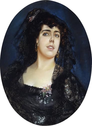 Portrait d'Anne Pelterson-norrie par Peder Kroyer pour salon moderne 60x90