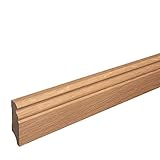 Sockelleiste Massiv Holz Eiche natur geölt Hamburger Berliner Profil 60mm