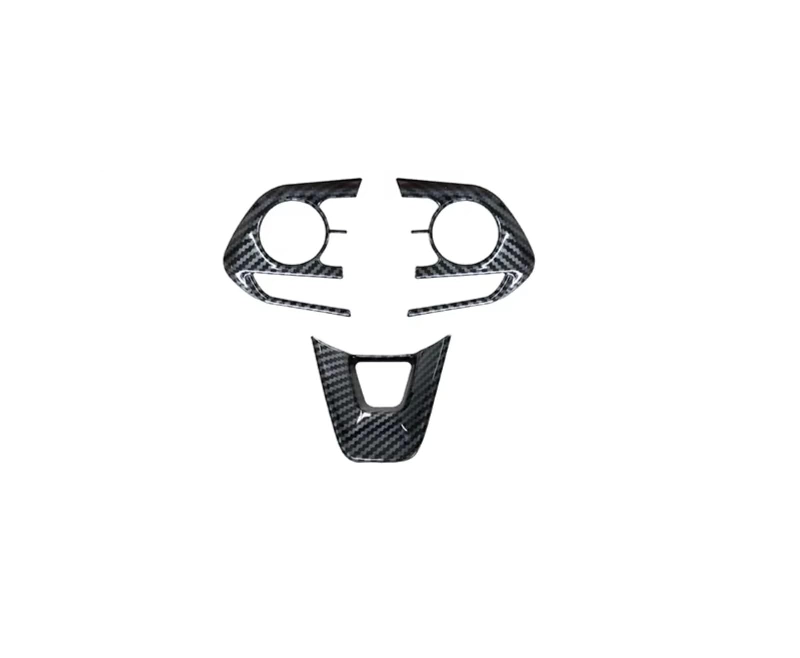 Car Interior Moulding Trim for Toyota for RAV4 for XA50 for Corolla E210 for Hybrid 2019 2020 2021 2022 2023 2024 Car Steering Wheel Button Trim Cover Sticker(Carbon Fiber)