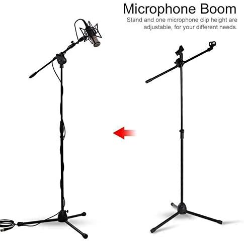 Adjustable Professional Boom Microphone Mic Stand Holder With Free Carry Bag