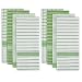 DII 100% Cotton, Ultra Absorbent, Drying & Cleaning, Everyday Kitchen Basic, Classic Stripe Dishtowel, 20 x 28", Set of 8- Green