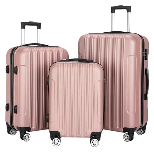 VEGIONES Luggage，Suitcases With Wheels Carry On Luggage 3 Luggage Sets Fashionable Suitcase Large Capacity Luggage Suitcase Wheeled Travel Luggage Exquisite Trolley Luggage Lightweight