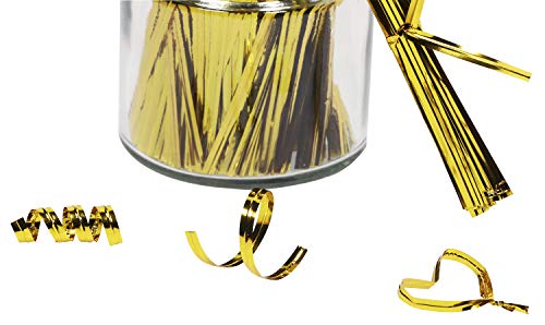 Mini Skater Bread Candy Bag Ties 800Pcs 4 Inch(Gold) #TOP6
