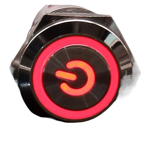 Interrupteur de klaxon momentané 19mm étanche pour tableau de bord voiture et démarrage PC