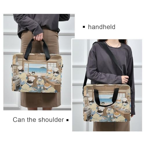 Funda para portátiles 15.6 pulgadas con asa y correa miniatura 2