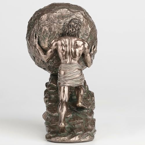 Estatua Sisyphus 17 cm Bronce Resina miniatura 5