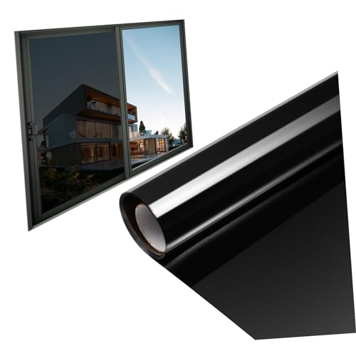 Vinilo adhesivo negro para ventana con protección solar miniatura 1