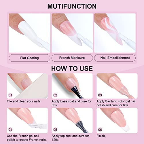 Saviland Bianco Semipermanente Francese Smalto