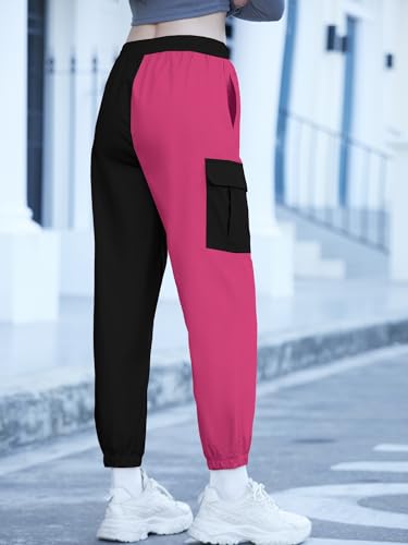 Image of SANGTREE Girls & Womens Drawstring Cargo Jogger Pants,3 Years - Women 3XL